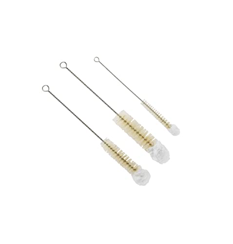 Bendable Bottle Brush Set - Soft Bristle Crevice & Small Cleaning Brushes for Narrow Spaces & Test Tubes
