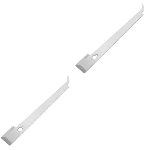 Happyyami 2pcs Professional Beekeeping Tool Stainless Steel Hive Scraper Frame Lifter Easy to Use - color: Silverx2pcs, size: 28.70X4.50X0.20CMx2pcs