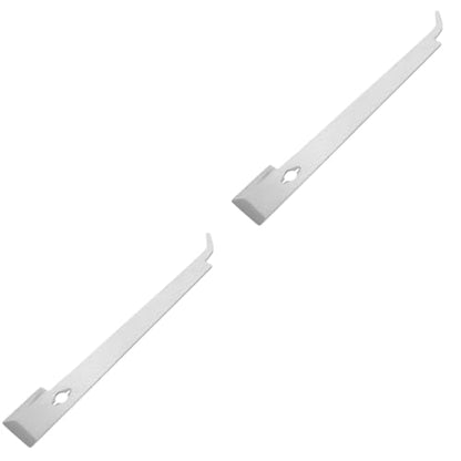 Happyyami 2pcs Professional Beekeeping Tool Stainless Steel Hive Scraper Frame Lifter Easy to Use - color: Silverx2pcs, size: 28.70X4.50X0.20CMx2pcs