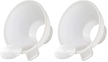 HIC Harold Import Co. Hutzler, One Size, Natural Canning Funnel with Removable Screen (Pack of 2) - size: Canning Funnel (Pack of 2)