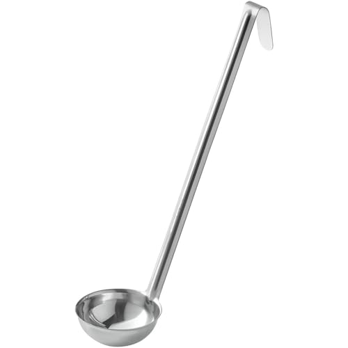 OCS Parts Pro Series Stainless Steel Culinary Ladle | 3-Ounce | One-Piece Dishwasher Safe Home, Restaurant, Buffet and Catering Serving Ladle for Sauces, Soup, Gravy, and Salad Dressing - size: 3 Ounce