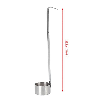 Wine Measuring Spoon, Stainless Steel Wine Ladle with Hanging Hole and Tail Hook, Smooth Pouring Spout Design for Kitchen, Oil, Vinegar and Soy Sauce (304 extract 50ML)