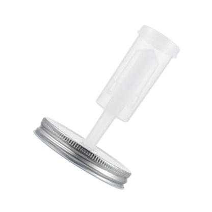 Fermenting Lids and Mason Jar Pickle Lid Set 87mm Diameter with Airlock Fermenter for Wide Mouth Jars Home Kitchen Canning Accessories Random Color
