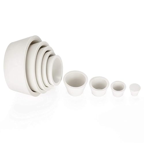 stonylab Filter Kit and Filter Paper Bundle, Porcelain Buchner Funnel 80mm and 250 ml Borosilicate Glass Filtering Flask and Filter Adapter Cones and Vacuum Rubber Tubing and Filter Paper