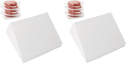 Square Patty Paper 4x4 Inch, Set of 300, Non Stick Patty Paper Sheets for Burger Press, Patty Serperate and Cake Baking,Freezing and Caramel Candy Wrappers (Pack of 2) - size: 4inch (Pack of 2)