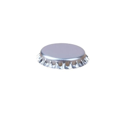100Pcs Caps Homebrew Beer Caps Craft Beer Bottling Caps Oxygen Absorbing Seal Crown Caps for DIY Home Brewing Beer Tool(Silver) - color: Silver