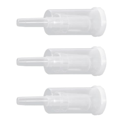 VILLCASE 3 Sets Plastic Airlocks with Silicone Plugs for Home Brewing Beer and Wine Fermentation, White Non-return Check Valves Designed to Release Carbon Dioxide and Prevent Oxygen Entry