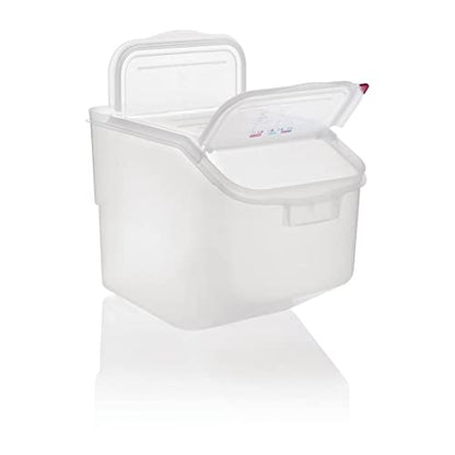 Araven Ingredient Bin, Storage Container for Large Quantity Ingredients, Use in Commercial or Home Kitchen, 13 Gallons, 1 Count, White