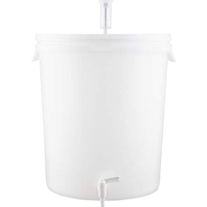 KegLand 7.9 Gallons (30 L) Plastic Bucket Fermenter with Spigot, Grommeted Airtight Lid, 3 Piece Airlock for Beer, Wine, Mead, Kombucha Fermenting