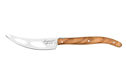 Laguiole Style De Vie Cheese Knives, Luxury Line, 3 Pieces, Olive Wood, in Giftbox - size: Large