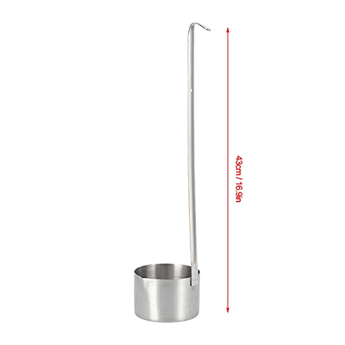 Stainless Steel Wine Ladle Dipper Measure Sauce Spoon with Hook for Kitchen (5#) - size: 5#