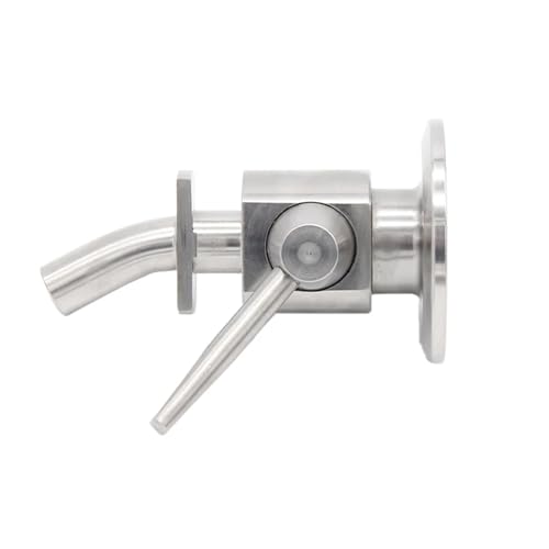 1.5"TC Sample Valve 304 Stainless Steel Sanitary Clamp Brewing Homebrew Conical Fermenter(A) - size: A