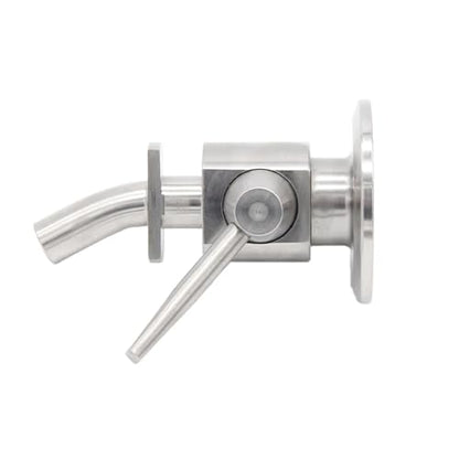1.5"TC Sample Valve 304 Stainless Steel Sanitary Clamp Brewing Homebrew Conical Fermenter(B) - size: B