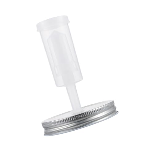 Fermentation Jar Lid Kit for Wide Mouth Mason Jars 87mm Diameter with Tinplate Lid and Airlock Fermenter Accessories for Pickling and Home Kitchen Use Random Color