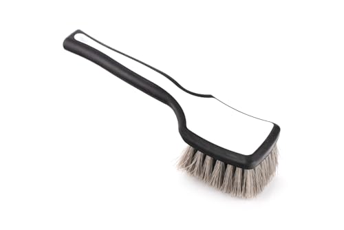 Detail Factory - ProGrip Tire Brush - Ergonomic ProGrip Handle, Stiff Synthetic Bristles, Ergonomic Design, Efficient Tire Brushes for Cleaning Tires - Black Ice - color: White, size: Standard