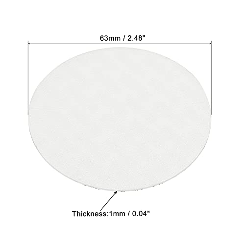 PATIKIL 63mm/2.48" Foam Lid Liner, 50Pack PS Foam Resistant Tamper Pressure Sensitive Seal for Bottle Cap Liners Seals - size: 63mm