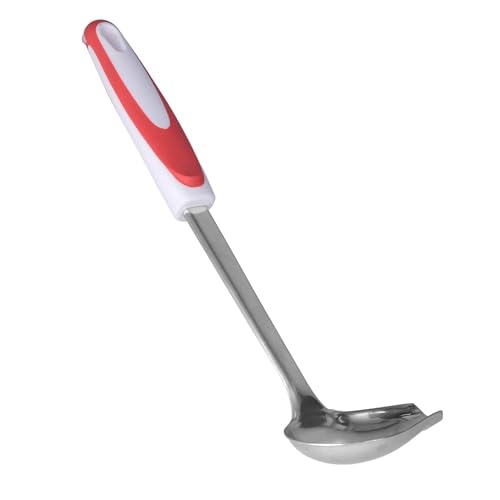 Canning Ladle, Metal Ladle Soup Serving Ladles Stainless Steel Canning Ladle Long Handled Ladle Oil Soup Spoon Pouring 12.2 x 3.43 Inches, 1 Piece