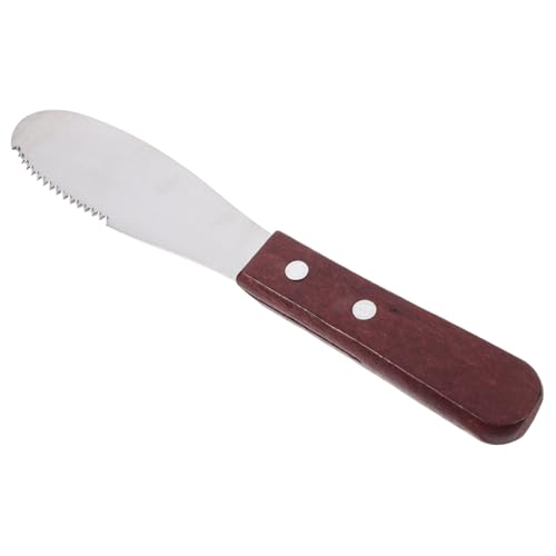 OUNONA Stainless Steel Handle Cheese Knife Multi-function Butter Spreader for Cold Butter Knife Spread Spreader for Baking