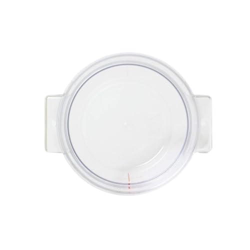 TrueCraftware- 1 Quart White Round Food Storage Container Polypropylene- Commercial Reusable Food Container Canister with Measurement Markings for Meal Prep Pantry Kitchen - size: 1 Quart
