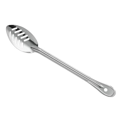 OCS Parts Professional Series Slotted Long Handle Cooking Spoon | Stainless Steel Stirring and Basting Spoon for Home and Commercial Kitchens | Perfectly Drains Liquid and Sauces (1, 15-Inch) - size: 15-Inch
