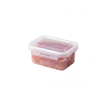 Food Storage Containers with Lids, Stackable PP Plastic Bins for Refrigerator & Pantry Organization, Clear Design for Leftovers and Prep Ingredients - size: 4.69 x 3.35 x 2.15 in