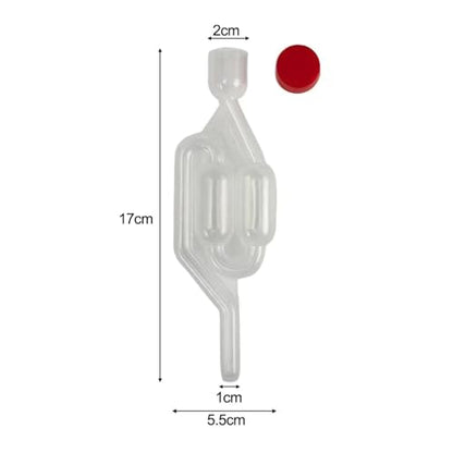 Transparent Air Lock S-Shape Airlocks Bubble S-Shape Airlocks,Homebrew Bubble Airlock Carboys Stopper Fermenter Seal Valve