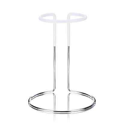True Wine Decanter Drying Stand and Holder, Essential Accessory Glassware Rack for a Spot-Free Finish, Rubber Coating Protects Glass, Chrome Plated Iron - style: Classic