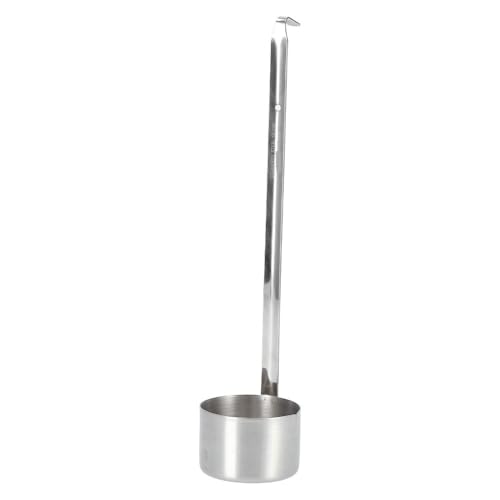Stainless Steel Wine Ladle Spoon Long Handle Easy Gripping Smooth Edge Wine Dipper Beer Pouring Measure Liquid Spoon for Kitchen(250ML) - size: 250ML