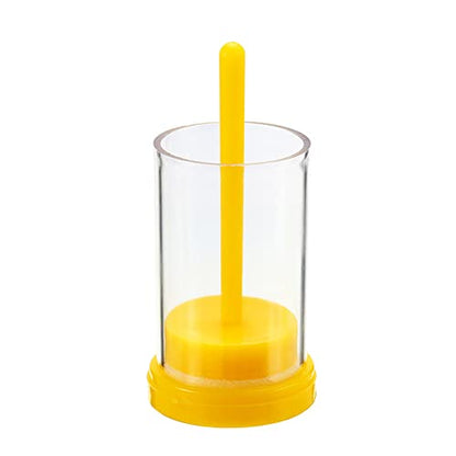 1 Piece Queen Catcher Queen Bee Marker Queen Bee Catcher Queen Bee Cage Bee Queen Marking Catcher Queen Bee Marking Cage Bottle Tube Beekeeper Tool Accessory, Yellow