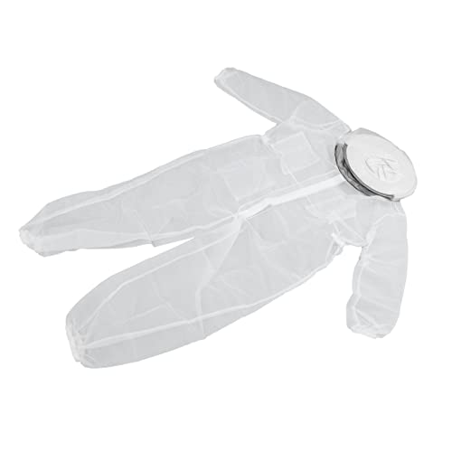 Luocute Bee Suit for Men Women, Cotton Breathable Ultra Thin Soft Comfortable Full Body Beekeeping Suit with Round Hat Veil, Anti Sting Protection for Beeyard and Backyard