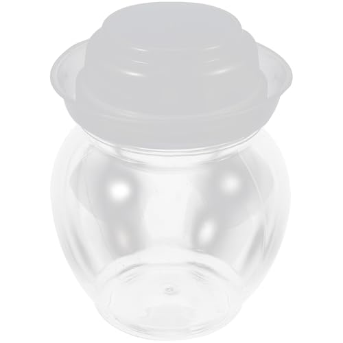 minkissy Fermentation Jar 800ml Plastic Food Pickling Container Multi-use Household Fermenting Jar with Airtight Seal for Kitchen Sauerkraut and Kimchi Storage