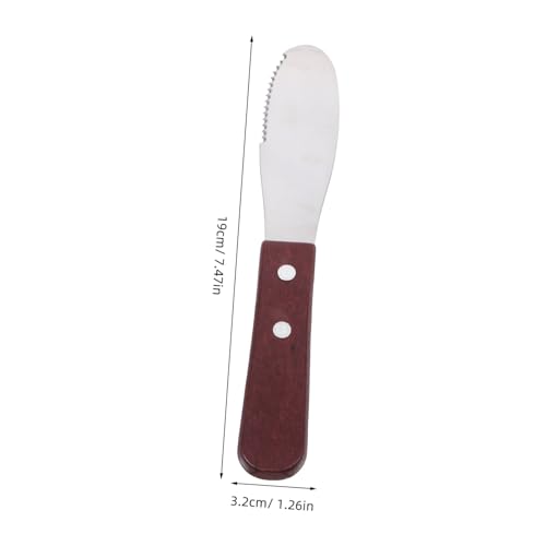 OUNONA Stainless Steel Handle Cheese Knife Multi-function Butter Spreader for Cold Butter Knife Spread Spreader for Baking