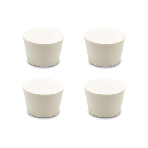 Fermentation TPE Rubber Stoppers – Solid Bungs (#6 Stopper, 4-Pack) - size: #6