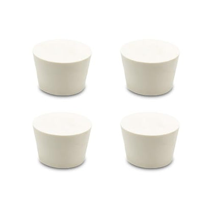 Fermentation TPE Rubber Stoppers – Solid Bungs (#6 Stopper, 4-Pack) - size: #6