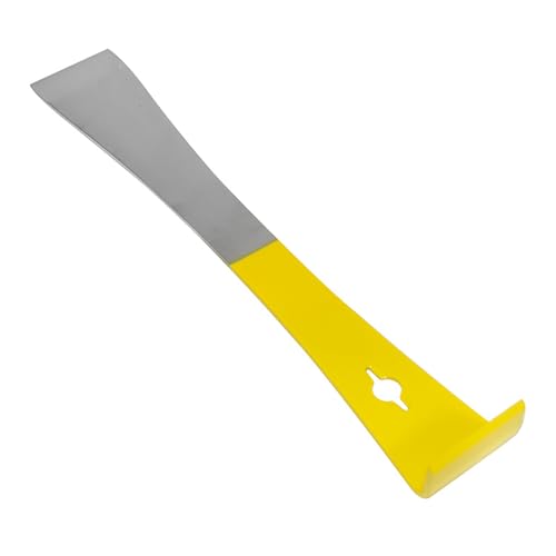 Stainless Steel Pry Bar Scraper,Stainless Steel Beekeepers Hive Tool,Hive Scraper Tools- Premium Bee Hive Hand Tool for Efficient Beekeeping and Hive Maintenance (Yellow) - color: Yellow