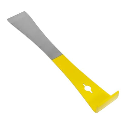 Stainless Steel Pry Bar Scraper,Stainless Steel Beekeepers Hive Tool,Hive Scraper Tools- Premium Bee Hive Hand Tool for Efficient Beekeeping and Hive Maintenance (Yellow) - color: Yellow