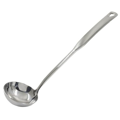 1Pcs 11.8 Inch Stainless Steel Soup Ladle, Stainless Steel Heavy Ladle with Pour Spout for Cooking/Serving Canning(Style-2) - size: Style-2