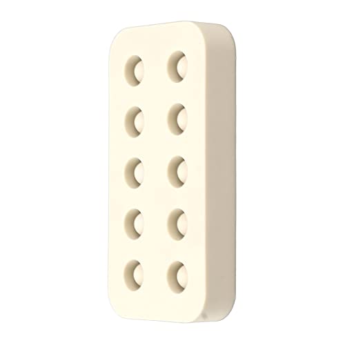 Mold for Queen Cells,Silicone Beekeeping Grafting Cup Mold,Wax Queen Grafting Cups Essential Beekeeping Tool for Queen bee Beekeepers Sturdy applies to Reproduction of Bees (Double Row) - size: Double Row