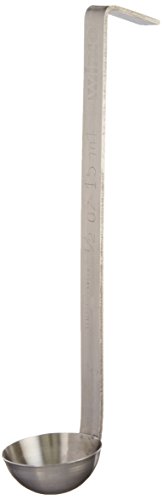 Winco LDI-05SH, One-Piece Stainless Steel Ladle with 6" Handle - 1/2 oz