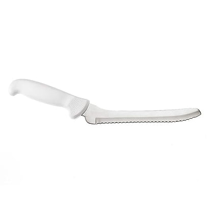 Mercer Culinary Ultimate White, 8 Inch Offset Bread Knife - style: Offset Bread Knife 8 Inch