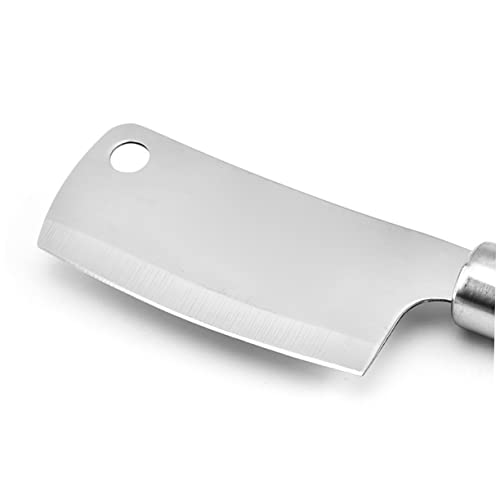 Healifty 2pcs Stainless Steel Mini Kitchen Knife Chopping Cheese Spatula Butter Knife Serrated Multi-function for Home Restaurants and Catering