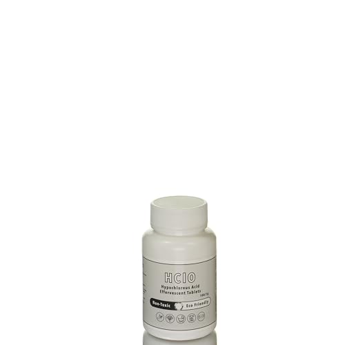 Relief Hypochlorous Acid (HOCl) Effervescent Cleaning Tablets: Your Eco-Friendly, Multi-Use Solution - Makes 50 Gallons of 200ppm Solution. Includes Chlorine and pH Test Strips. (400 Tablets) - style: 400 Tablets