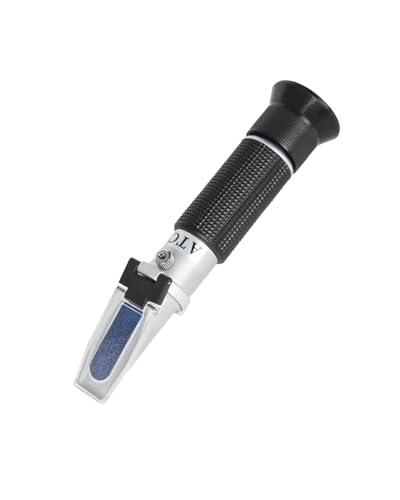 LOHAND Brix Refractometer with Automatic Temperature Compensation(ATC), Precision Measuring Sugar Content for Wine/Fruit/Drink, Sugar Refractometer, Range:0-32% - size: 0-32%Brix
