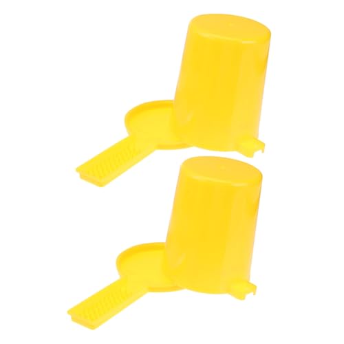 KESYOO 2pcs Beehive Water Feeder and Honeybee Entrance Feeder for Beekeeping, Plastic Hive Water Dispenser Round Top Design for Outdoor Bee Drinking Station