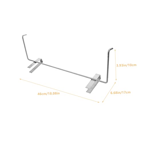 IMIKEYA Tool Stand Clothes Hanging Rack Stand Beekeeping Perch Beehive Frame Perch Honey Frames Stainless Steel Beekeeping Tools Holder Silver Handle Metal Beehive Shovel Bee Frame