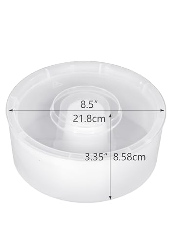 2 PCS Rapid Round Bee Feeders for 8-Frame and 10-Frame Bee Hives | Round Hive Top Feeders, Beekeeping Feeding Equipment