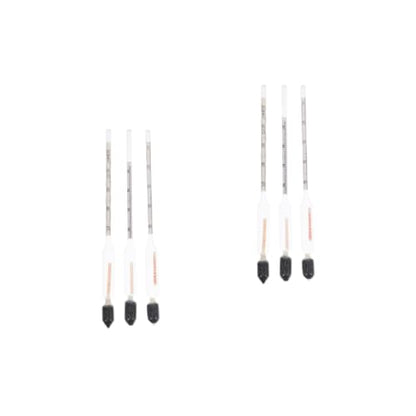 ULTECHNOVO 6pcs Sugar Hydrometer for Accurate Measurement of Liquid Sugar Content and Juice Triple Scale Gauge for Home Brewing Syrup Making and More