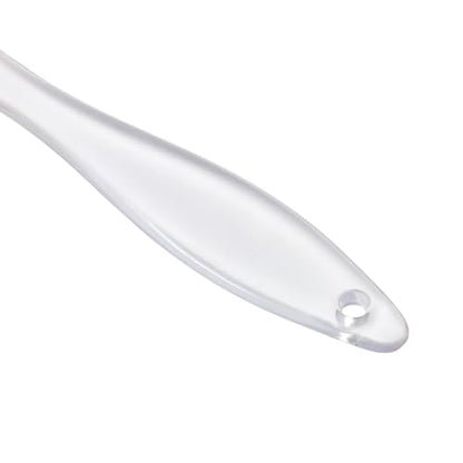Generic 1Pcs Pastry Brush 30g Large Crystal Handle Brush Color Block Dishwasher Safe Silicone PP Orange Clear 20.5x4cm