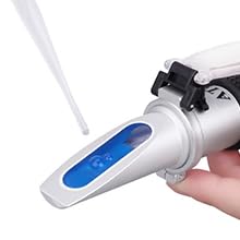 Honey Refractometer with ATC - Measures Honey Moisture, Brix, and Baume, 58-90% Brix Scale Range - size: Honey Refractometer