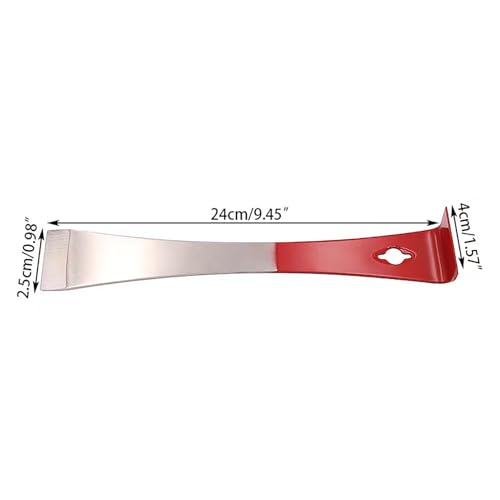 Stainless Steel Pry Bar Scraper,Stainless Steel Beekeepers Hive Tool,Hive Scraper Tools- Premium Bee Hive Hand Tool for Efficient Beekeeping and Hive Maintenance (Red) - color: Red
